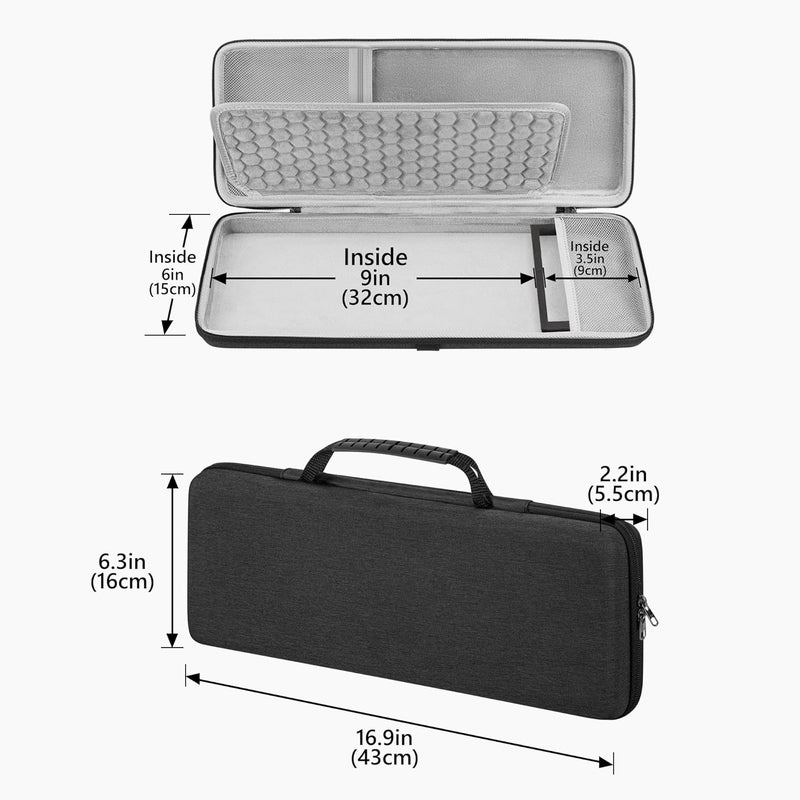 Geekria Hard Shell Travel Case for Ableton Move - Audio Sampler Carrying Bag (Dark Gray) - Image 5