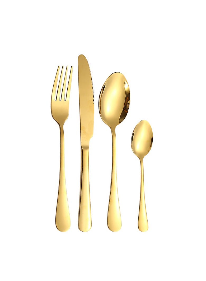 general Stainless steel tableware 24-piece set, western tableware, steak knife, fork, spoon, gift box, tableware set, suitable for gifts for family and friends - Image 3