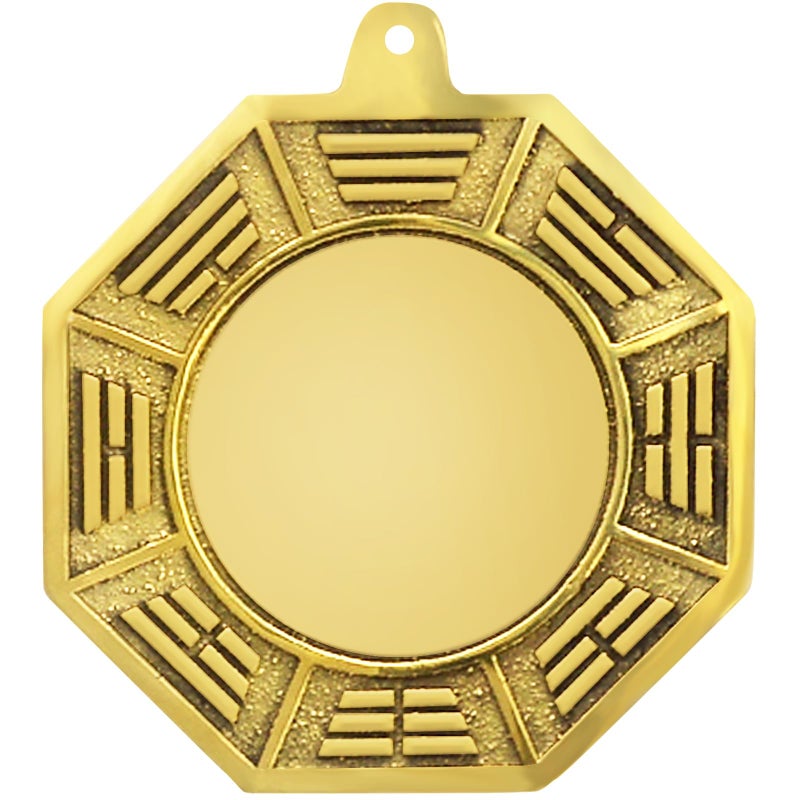 fengshuisale Big Feng Shui Wudang Mountain Brass Bagua Mirror Brass Protection Charm + Gift Bag Y1053  - Image 1