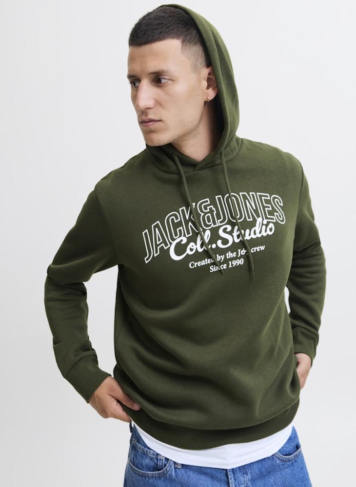 JACK & JONES Logo Pullover Hoodie - Image 1