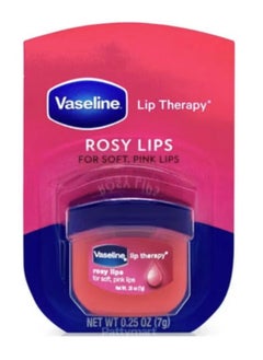 Vaseline Lip Tub Rosy Pink 7grams + Roughness Relief Lotion - Full Body Lotion for Extremely Dry, Rough Skin - Pump Bottle White 500ml  - Image 2