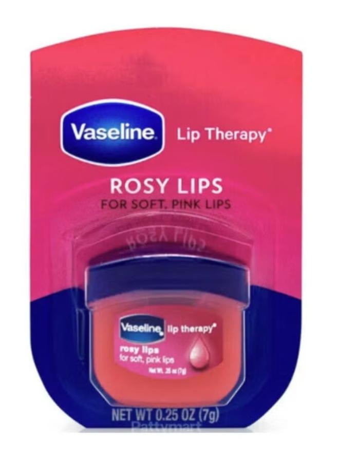 Vaseline Lip Therapy Rosy Lips 7g Plus Full Body Lotion for Very Dry and Rough Skin - White 500ml Pump Bottle - Image 2