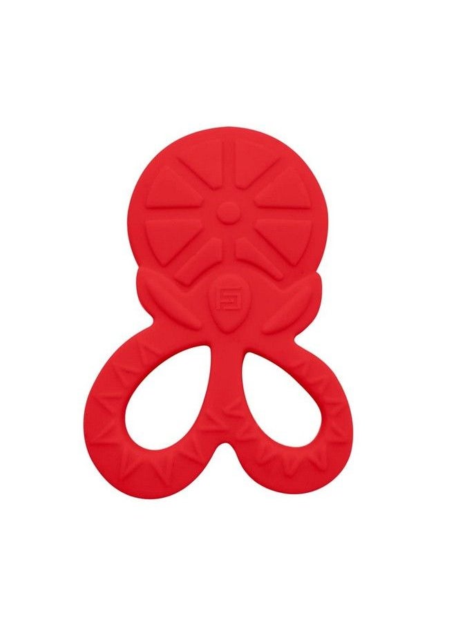BuddsBuddy 100% Bpa Free Soft Silicone Baby Teether For 3 To 6 Babies (Tylo Red)  - Image 1