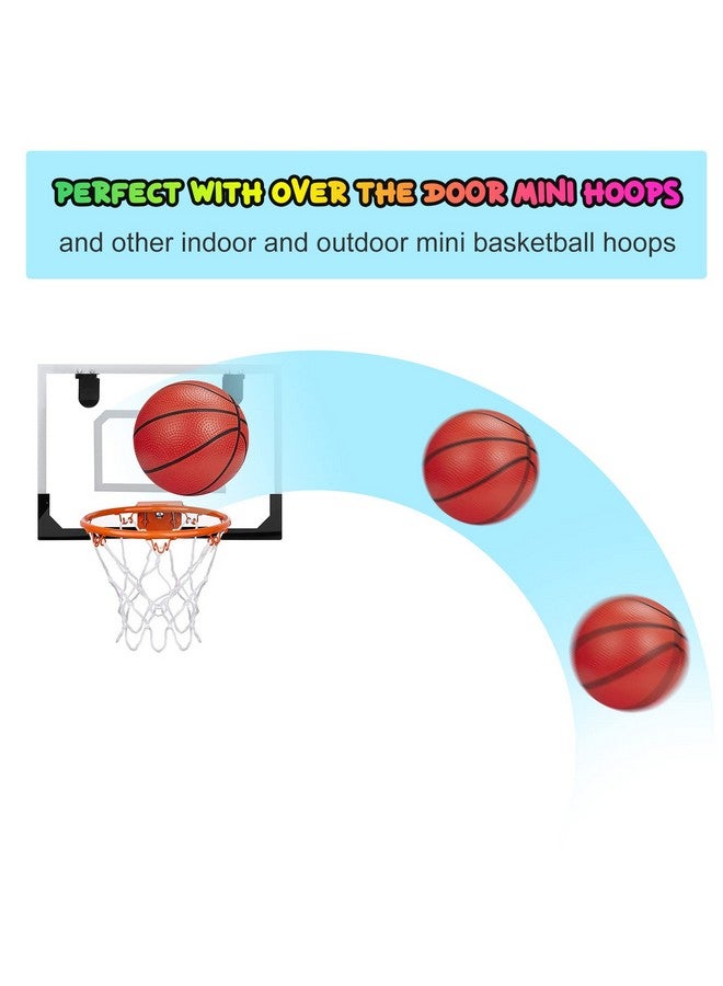 Iyoyo Mini Basketballs,3 Pack 6" Inch Small Basketball Set with Pump Over The Door Mini Hoop Basketball Replacement Toy for Toddlers,Kids,Teenagers for Pool,Indoors,Outdoors - Image 3