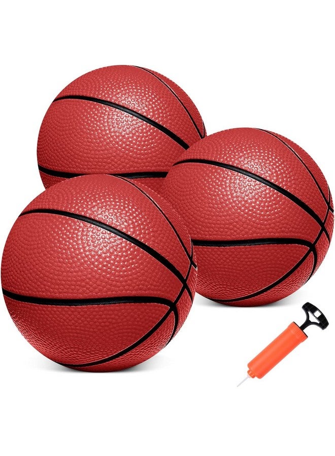Iyoyo Mini Basketballs,3 Pack 6" Inch Small Basketball Set with Pump Over The Door Mini Hoop Basketball Replacement Toy for Toddlers,Kids,Teenagers for Pool,Indoors,Outdoors - Image 1
