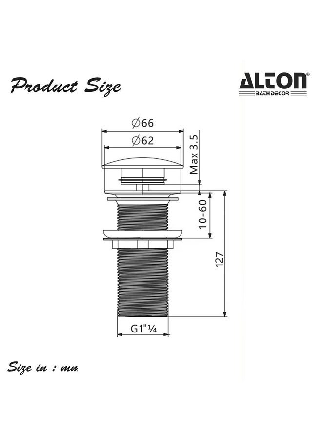 ALTON ALD115 Brass 5-INCH Pop-Up Type Waste Coupling For Wash Basin (White) - pzsku/ZDE5F139CB2BABE16C35CZ/45/_/1740982957/b7a8403a-a7ff-4f7d-a130-04287c98fba9