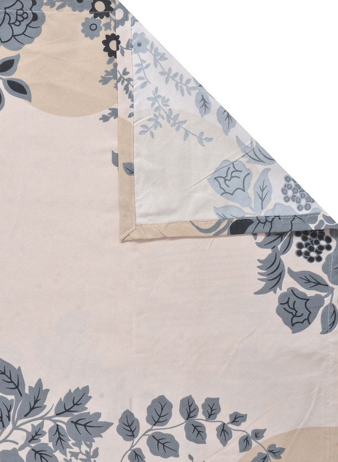 Arrabi Off White & Grey Floral 350 TC King Bedsheet with 2 Pillow Covers - Image 5