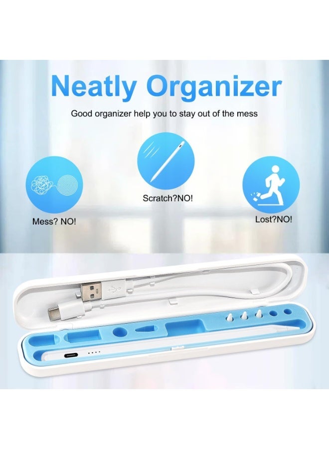 بواي قلم ايباد مع خاصية رفض النخيل وحساسية الضغط، متوافق مع iPad Pro 11/12.9 بوصة، iPad الجيل 10/9/8/7/6، iPad Air 5/4/3، iPad Mini 6/5 (2018-2025) - يتضمن علبة تخزين - Image 2