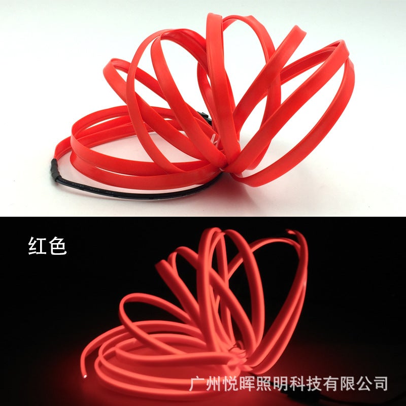 Highlight With Edge El Luminous Line Unilateral Line Clip Sideline 5 M 12V Constant Bright Cold Light Set 10 Colors Optional - Image 1
