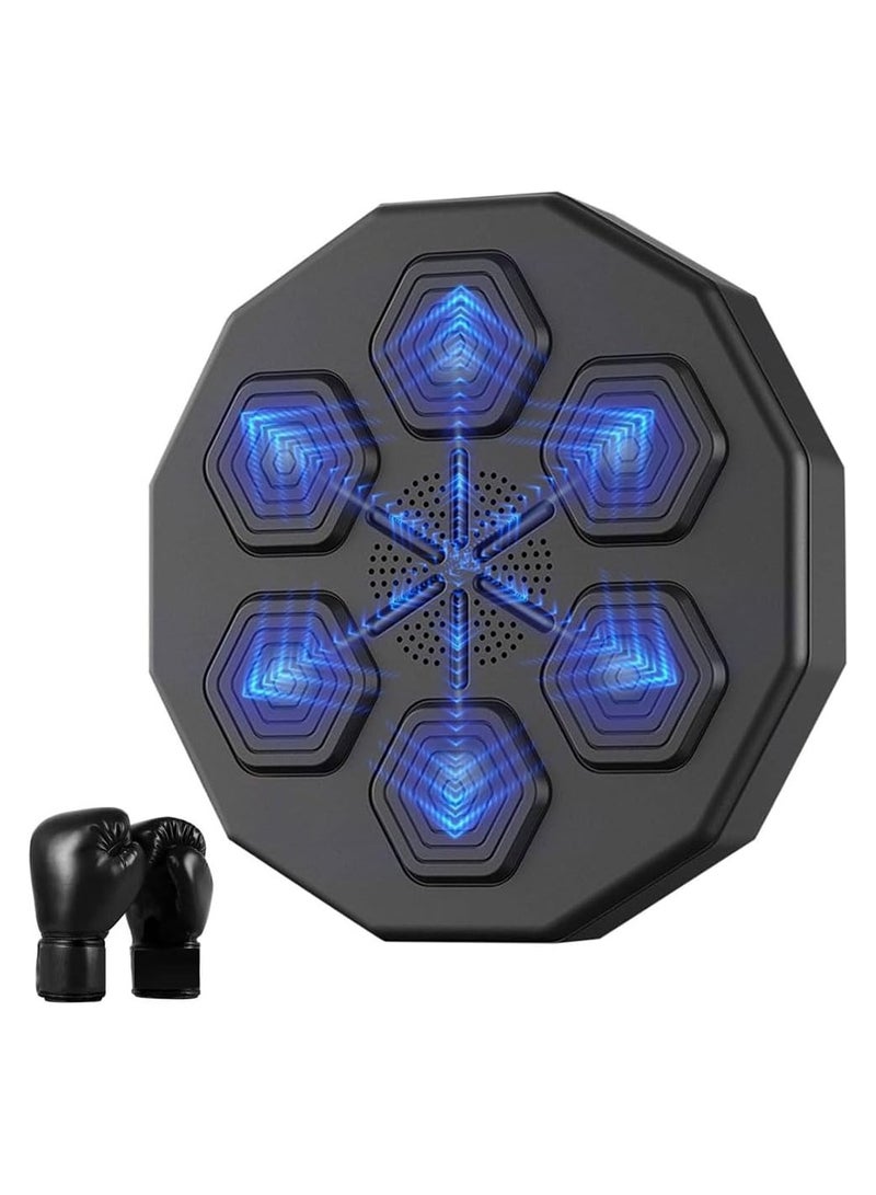 راكسوم آلة ملاكمة، يمكن توصيلها بجهاز ملاكمة موسيقى ذكي يعمل بتقنية البلوتوث مع زوج واحد من قفازات الملاكمة للتمرين المنزلي للهواة - Image 1