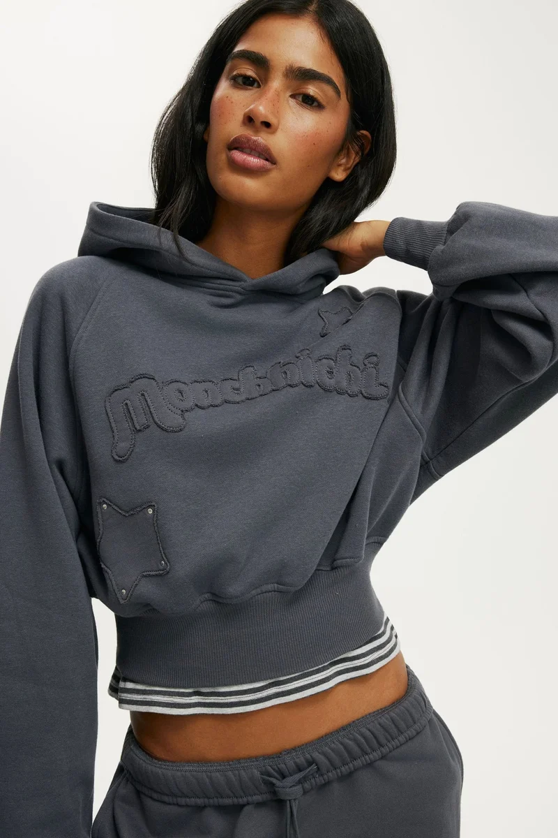 Monchhichi Raglan Corset Hoodie