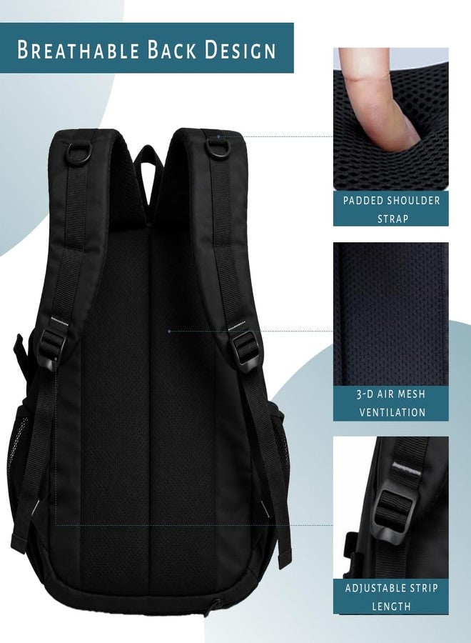 TRAVALATE 35L Laptop Backpack Trailblazer Water Resistant Travel Laptop Backpack School. Collage & Offioce | Office Bag for Men & Women - Black - Image 5