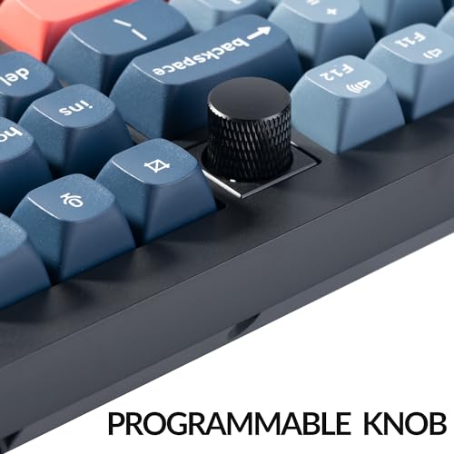Keychron V6 Max Wireless Custom Mechanical Keyboard, 2.4 GHz Bluetooth QMK Full-Size Layout RGB with Hot-swappable Gateron Red Switch Compatible with Mac Windows Linux - Image 4