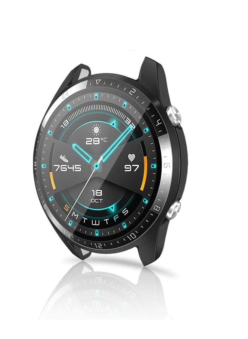 Y&D - Compatible with Huawei Watch GT 2 46mm Screen Protector, 1 Pack Waterproof Shatter-Proof Ultra Clear Anti-Bubble Tempered Glass Protective Cover Saver for - Image 1