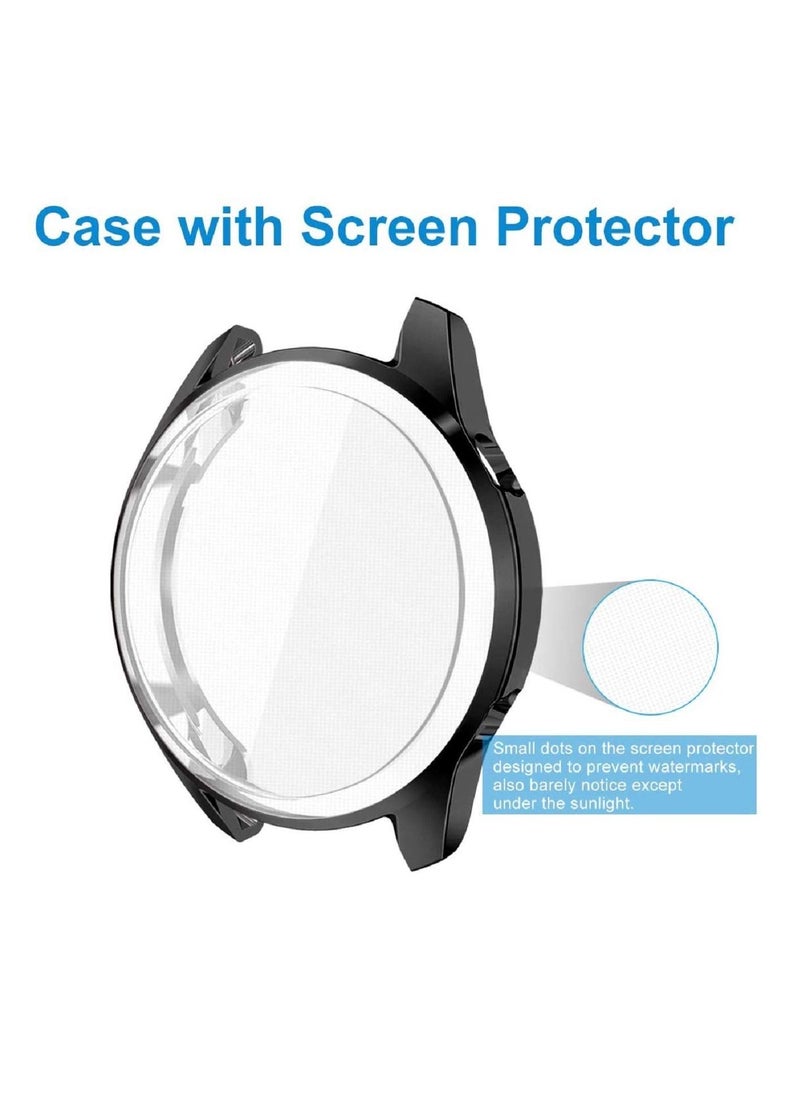 Y&D - Compatible with Huawei Watch GT 2 46mm Screen Protector, 1 Pack Waterproof Shatter-Proof Ultra Clear Anti-Bubble Tempered Glass Protective Cover Saver for - Image 1