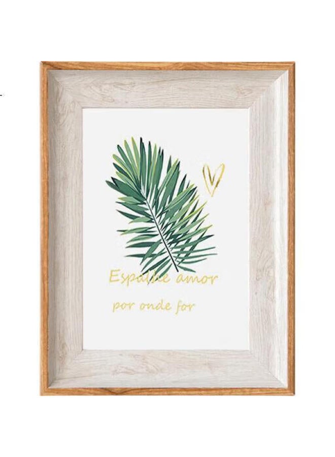 Befon 8-Inch Minimalist Wooden White Photo Frame, Tabletop Or Wall-Mounted, Creative Picture Frame For Wedding, Baby Photos, Wall Display Frame 0238 - Image 1
