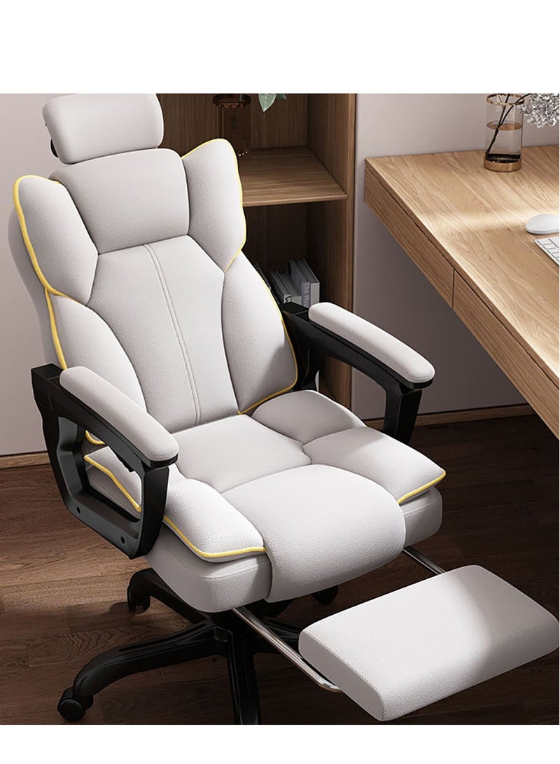 Arabest Gaming Chair 130° Recliner System,PU Leather 100Kg Weight Capacity,Retractable Footrest Adjustable Arm-Rest Office Chair Computer Chair PC Office  - Image 1