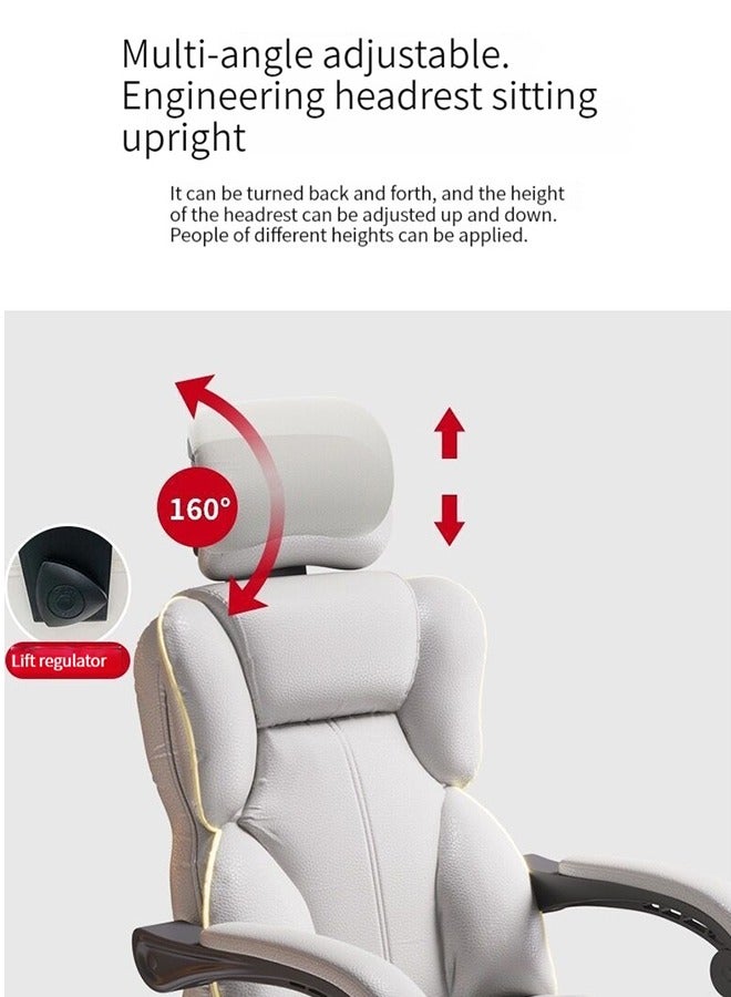 Arabest Gaming Chair 130° Recliner System,PU Leather 100Kg Weight Capacity,Retractable Footrest Adjustable Arm-Rest Office Chair Computer Chair PC Office  - Image 5