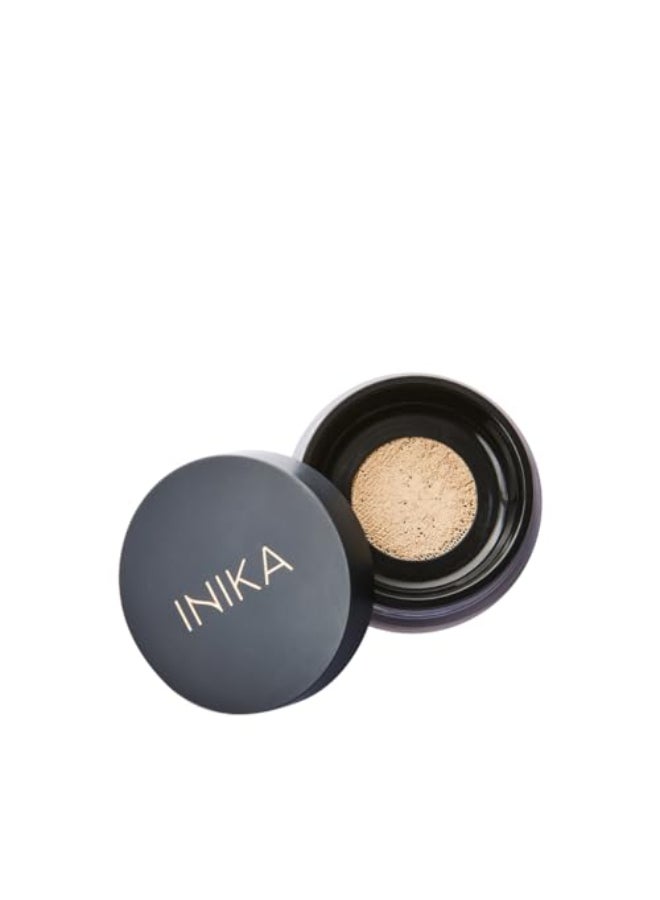 INIKA فFoundation معدني عضوي من INIKA مع SPF 25 مكياج نباتي مظهر طبيعي تغطية قابلة للبناء إشراقة خالية من العيوب تغطية عيوب خالية من القسوة تعبئة مستدامة وزن 8 جرام - Image 1