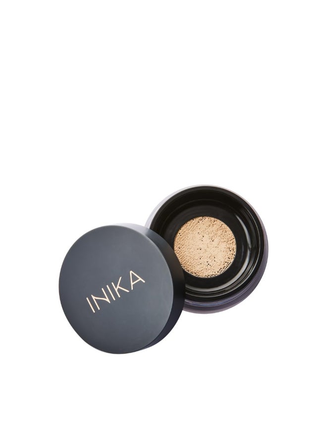 INIKA فFoundation معدني عضوي من INIKA مع SPF 25 مكياج نباتي مظهر طبيعي تغطية قابلة للبناء إشراقة خالية من العيوب تغطية عيوب خالية من القسوة تعبئة مستدامة وزن 8 جرام - Image 2