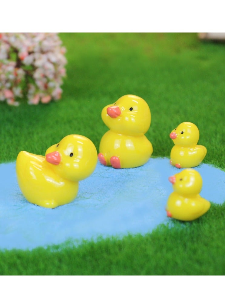 mini cute little yellow duck ornaments (8), lovely vivid shape, bright colours, handicraft products, suitable for home decoration, miniature scene, flower pot decoration, etc. - Image 3