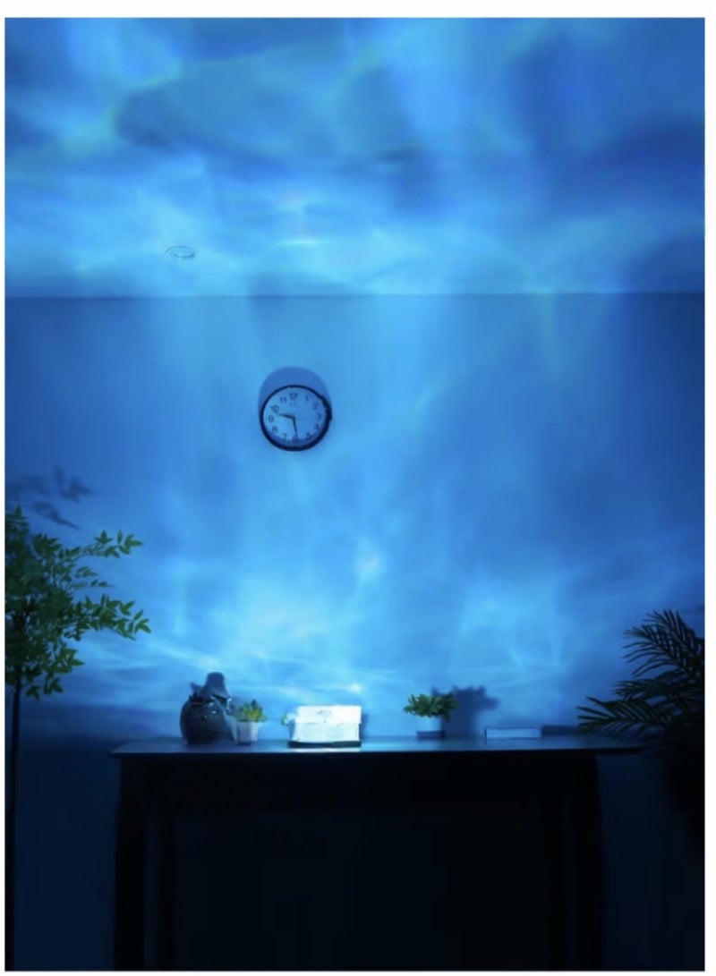 Water Ripple Night Light Creative Bedside Flame Atmosphere Light Romantic Table Lamp Gift Starry Sky Projection Light - Image 4