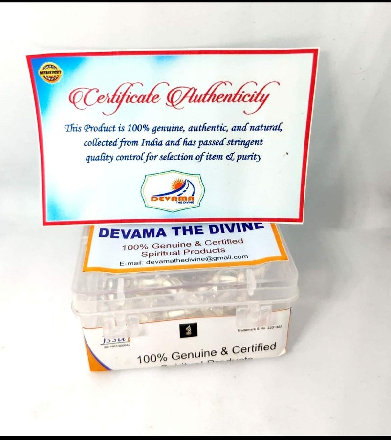 DEVAMA THE DIVINE DEVAMA THE DIVINE Certified Transparent SPHATIK Crystal MALA 1081 All Round Beads with Brand Certification  - Image 5