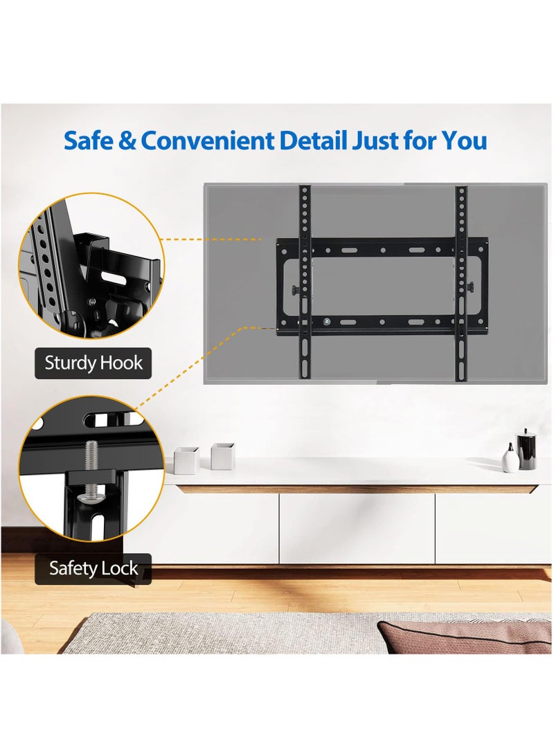 VSTAR Tilt TV Stand for 26-65'' Screen,TV Wall Mount for Living Room, Lounge, Lobby, Restaurants,Load Capacity 110lbs,Max Vesa 400 x 400mm - Image 4