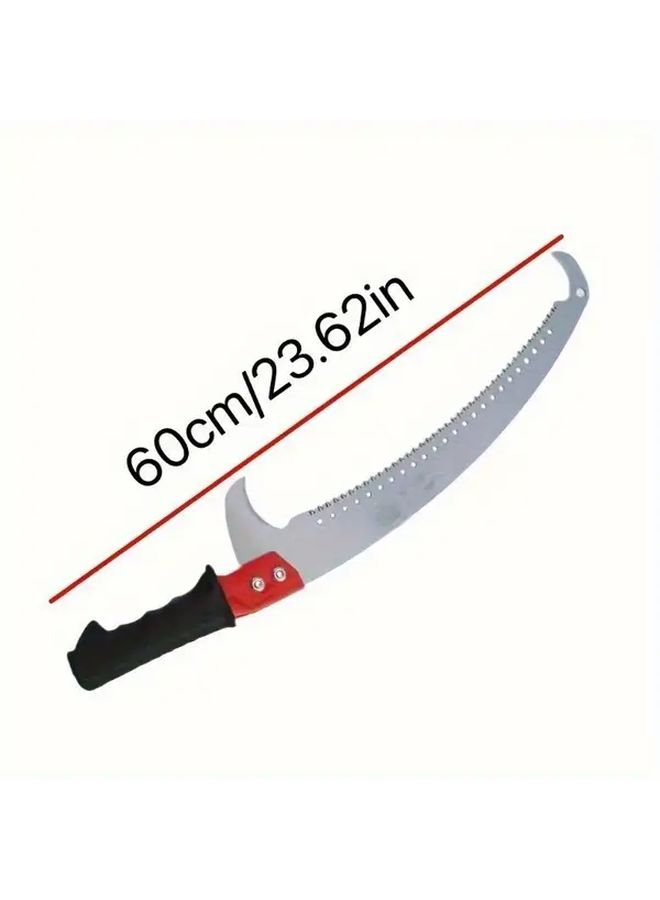Telescopic Pruning Pole 16.4ft With Totem Hook Hand Saw Adjustable Stainless Steel Gardening Tool For Tree Trimming And Branch Cutting Outdoor Wood Work - Image 2