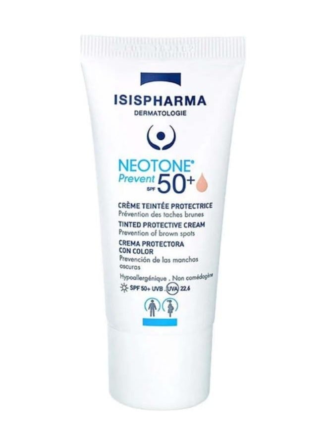 آي إس آي إس فارما نيونتون بريفيت SPF50+ تينتد خفيف 30 مل — واقي شمس عالي الحماية بلمسة تلوين خفيفة