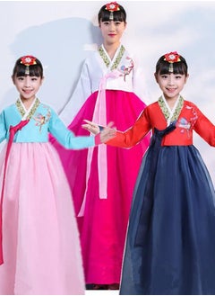 Al Aoyama Al Aoyama Gril KoreanTraditional Long Sleeve Hanbok Dress Cosplay Costume  - Image 3