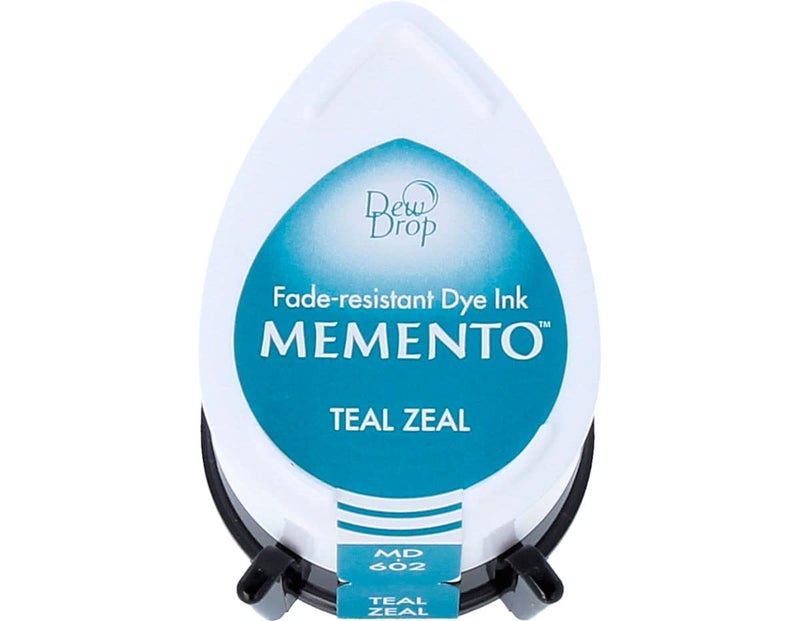 Tsukineko Tsukineko Memento Dew Drop Fade Resistant Dye Inkpad Teal Zeal