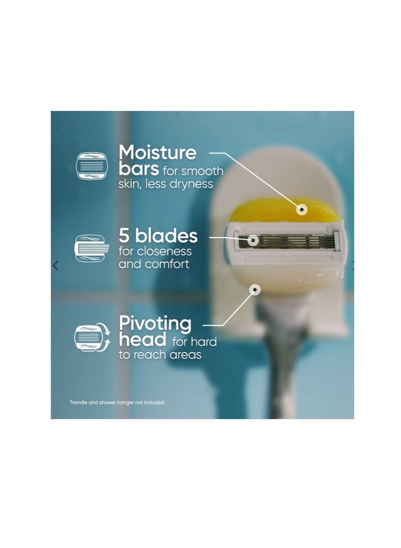 Gillette Venus Gillette Olay ComfortGlide Womens 5 Razor Blade Refills, 4 Count, Infused with Coconut Scent - Image 2