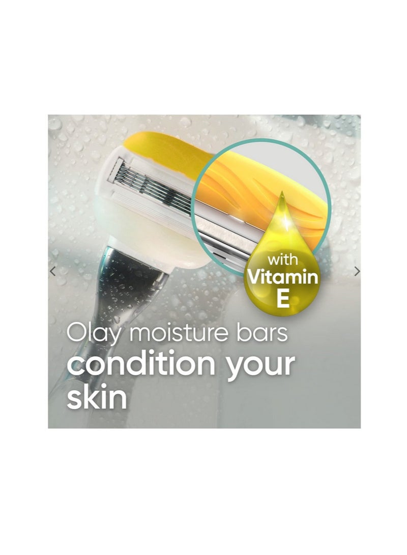 Gillette Venus Gillette Olay ComfortGlide Womens 5 Razor Blade Refills, 4 Count, Infused with Coconut Scent - Image 3