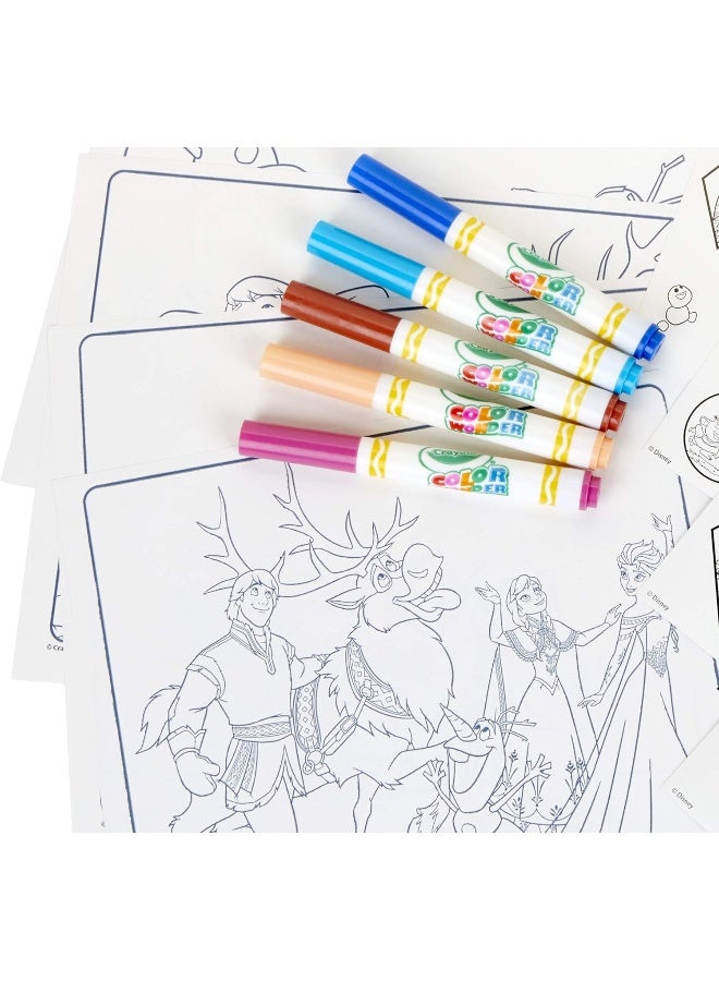Crayola Color Wonder, Frozen Coloring Pages & No Mess Markers, Mess Free Coloring, Gift for Girls, 3, 4, 5, 6 - Image 1