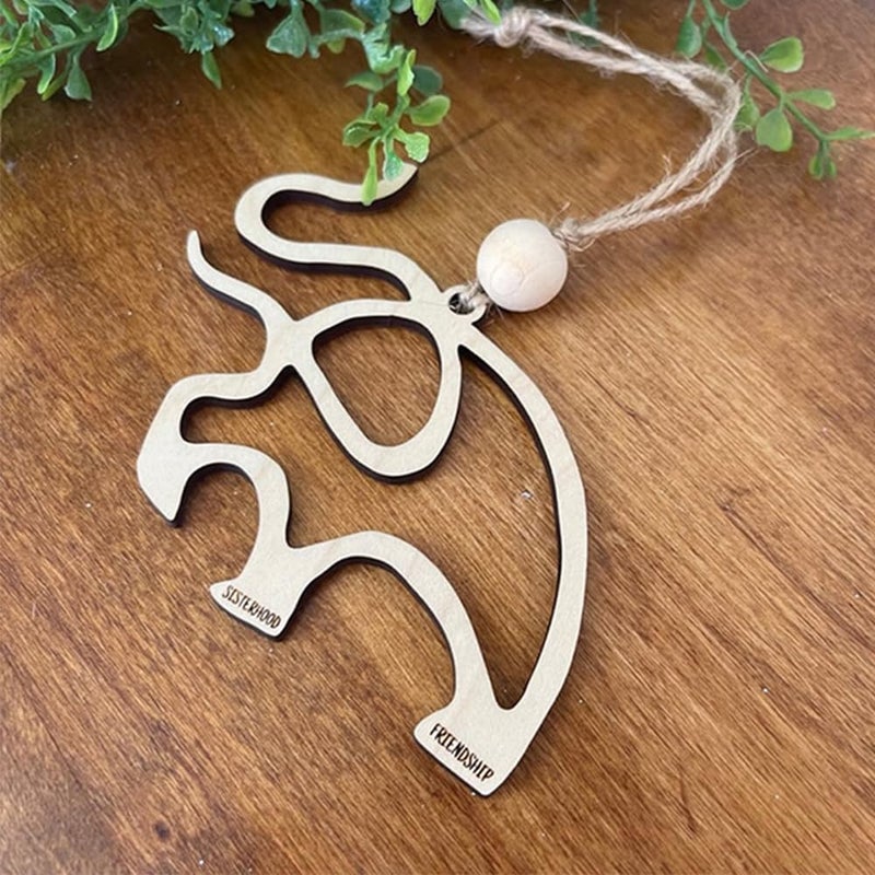 كلاراكو زينة على شكل فيل لرابطة الأخوة والصداقة، زينة خشبية على شكل فيل لرابطة الأخوة والصداقة، هدية تذكارية مع قصة وحقيبة، زينة عيد الميلاد لقبيلة الفيل، هدايا صداقة للأخوات (20 قطعة) - Image 5