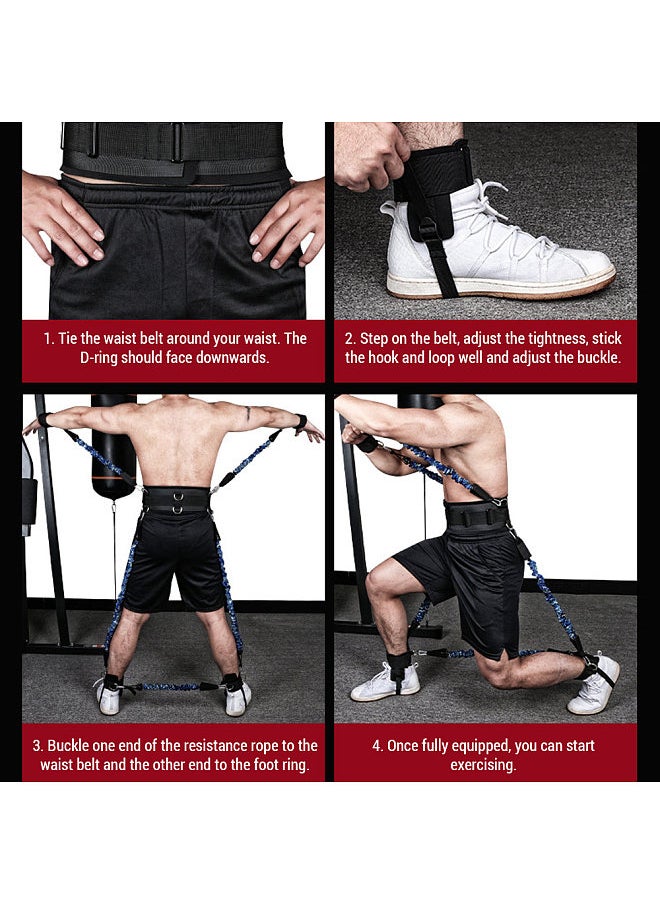 Generic - Boxing Resistance Bands Set Speed and Agility Resistance Trainer Bands for Boxing Muay Thai Karate Combat - Image 1