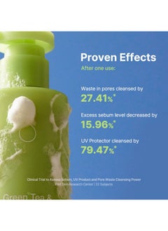 By Wishtrend ] Green Tea & Enzyme Milky Foaming Wash 140G Papain Grain Milk Complex Hydrating Pore Cleansing For Sensitive  - Image 2