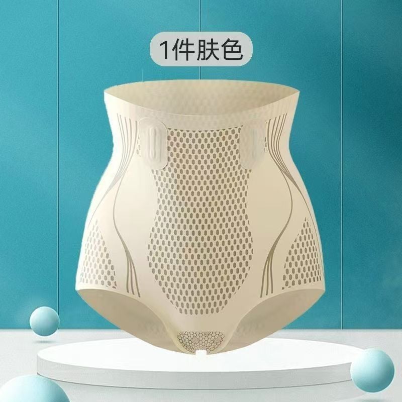 Summer Liquid High Waist Abdominal Hip Lifting Body Shaping Paclitaxel Womens Belly Pants Postpartum Waist Booty Body Pants Brown