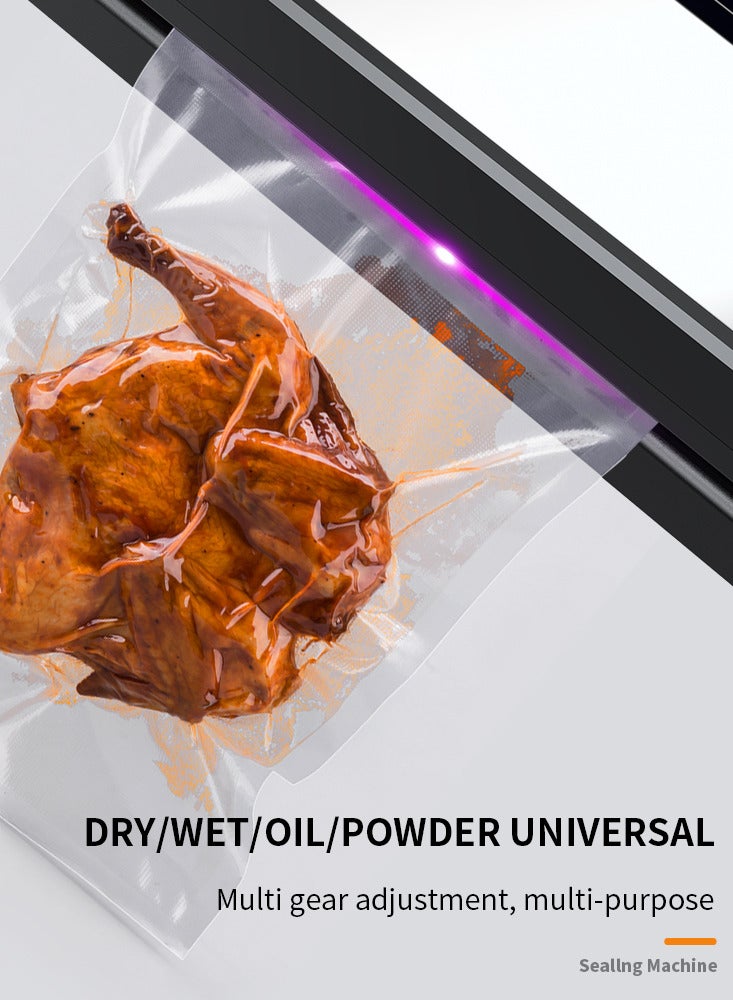 جوشبيرغ ماكينة غلق مفرغة الهواء تحتوي على 50 كيسًا، ماكينة غلق مفرغة أوتوماتيكية لتخزين الطعام، وضع رطب وجاف - Image 5