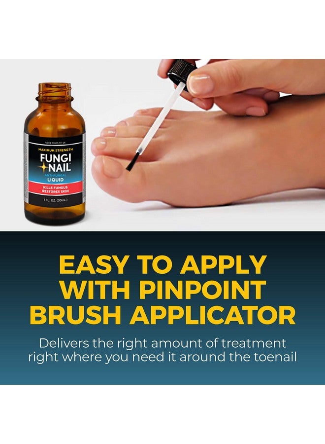 Fungi-Nail Anti-Fungal Liquid Solution, Kills Fungus That Can Lead to Nail & Athlete’s Foot with Tolnaftate & Clinically Proven to Cure and Prevent Fungal Infections 1 Fl Oz (Pack of 2) - Image 3