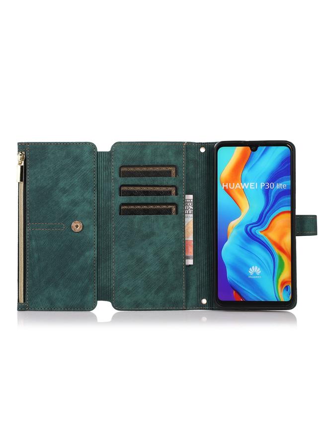 S-TOP Case For Huawei P30 Lite Dream 9-Card Wallet Zipper Bag Leather Phone Case - Image 4