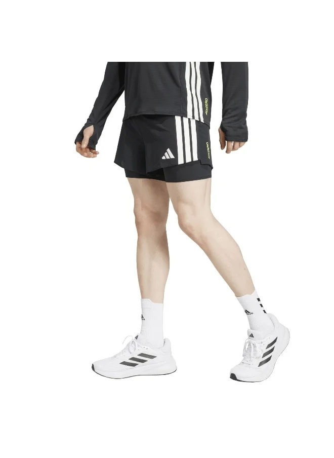 Adidas Adidas Adizero 2I1 M Black Running Shorts For Men Xs