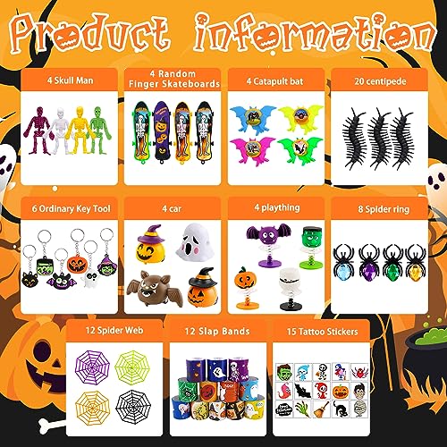 XIMISHOP 210PCS Halloween Party Favors Assortment Bulk Halloween Toys for Kid Girls Boys Halloween Goodies Party Bags fillers Prizes for Trick or Treat Classroom Rewards Halloween Party Games Toys - Image 5