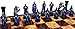 HPL Medieval Times Crusades Set of Chess Men Pieces NO Board Blue and White Maltese - Image 4