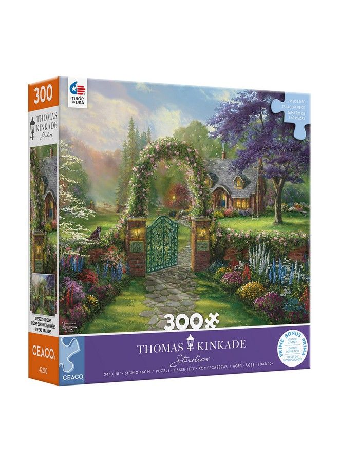 Ceaco Thomas Kinkade Inspirations Hummingbird Cottage 300 Piece Jigsaw Puzzle - Image 4