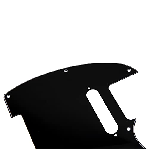 Yootones 8 Hole Tele Guitar Pickguard Scratch Plate Compatible with USA/Mexican Fender Telecaster (3Ply Black) - Image 4