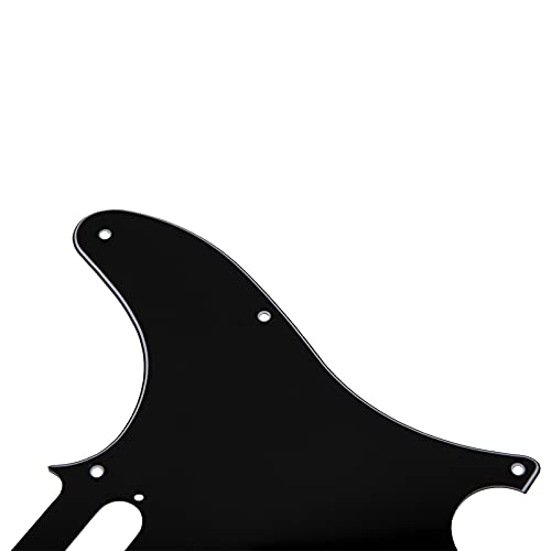 Yootones 8 Hole Tele Guitar Pickguard Scratch Plate Compatible with USA/Mexican Fender Telecaster (3Ply Black) - Image 5
