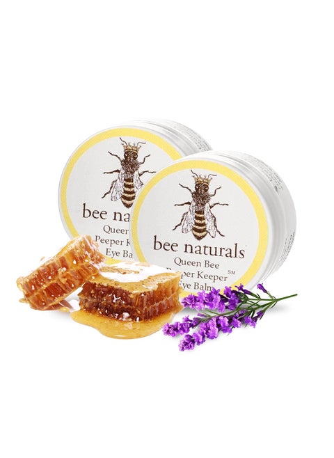 Queen Eye Balm Duo  Peeper Keeper  2 Pack Gift Set  Soothes  Moisturizes with Vitamin E  10 Natural Oils  Helps Diminish Crowsfeet Wrinkles  Fine Lines