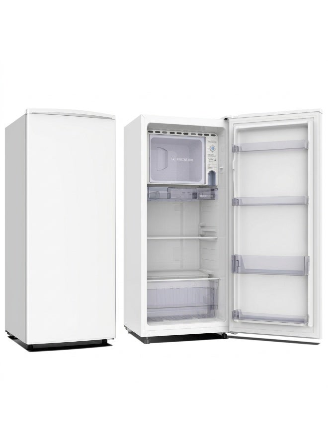Oscar 170L Single Door Refrigerator | Total De-Frost Lock & Key Electronic Temperature Control LED Light Large Crisper Drawer - ORF170RR